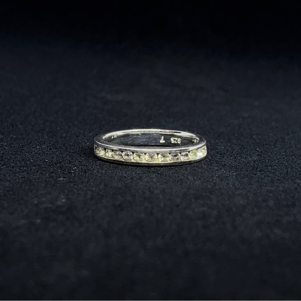 STERLING SILVER RING WITH STONES - Picture 2 of 4